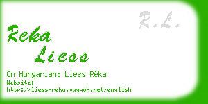 reka liess business card